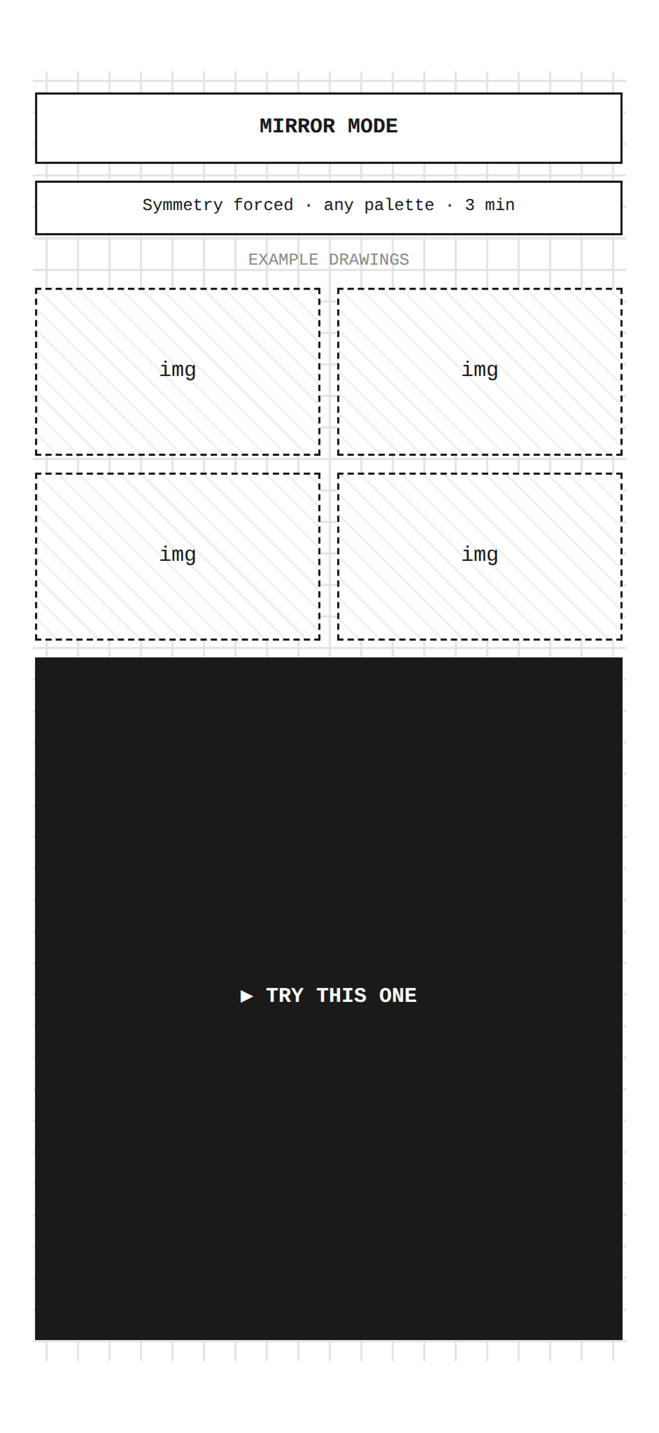 Explore detail screen for Mirror Mode prompt